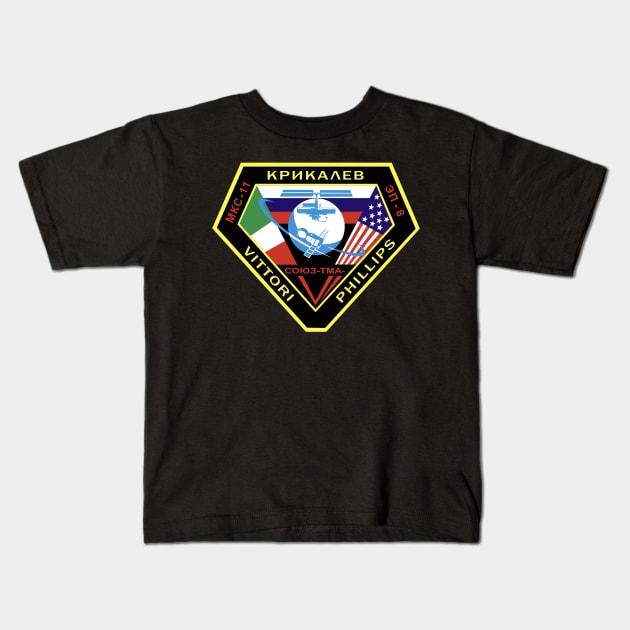ISS MKC-11 Mission Patch Kids T-Shirt by jutulen